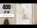 My Minimalist Apartment (400 sq ft. for a Family of Four) - 40m²