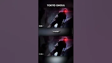 Times When Dub Was 10x Better Than Sub Haise Tokyo Ghoul Shorts Tokyoghoul Anime Subvsdub 