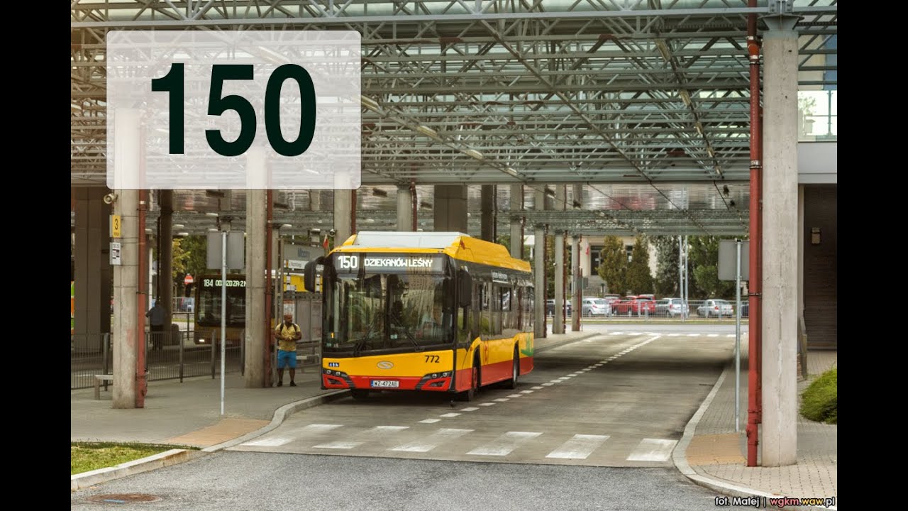 [150] Autobusem po Warszawie: Metro Młociny - Dziekanów Leśny (p. Dziekanówek)