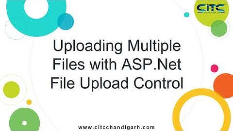 ASP Net File Upload Control Multiple Video Tutorials