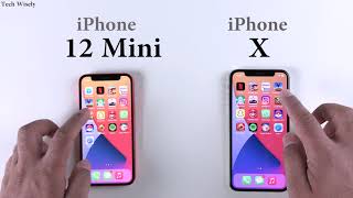 iPhone 12 Mini vs iPhone X : Speed Test + Size Comparison + Ram Management