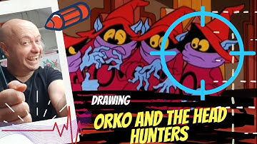 Drawing ORKO from He-Man and the Masters of the Universe.