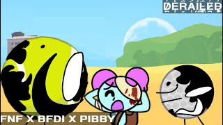 FNF x BFDI x PIBBY | Vs. Golfball and Tennisball | Derailed