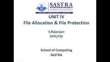 File allocation and protection