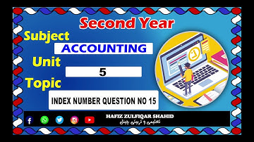 Inter Part-2 Business Statistics Unit 05{Lecture No 13} Index Number 5.1 #hafizzulfiqarshahid