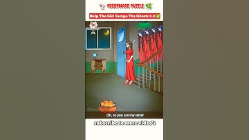 Scary Puzzle Game: Help the Girl Escape the Haunted Ghosts! 👻 | Nightmare Escape 2.0 #Shorts