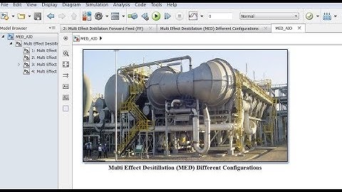 Multi Effect Distillation Types AIO | Simulink Model Creation II