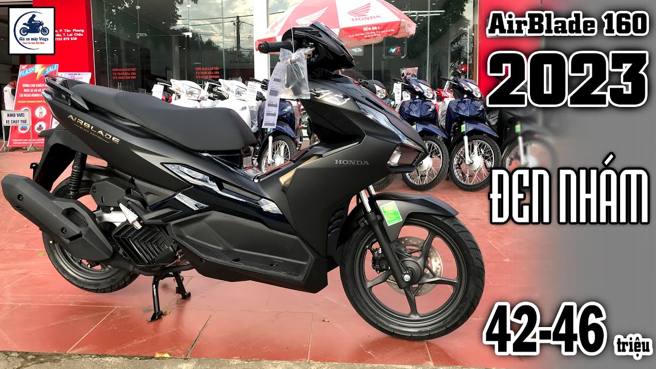 Review Xe Air Blade 125cc Phiên Bản 2023 Màu Đen Nhám Có Gì Thay Đổi   YouTube