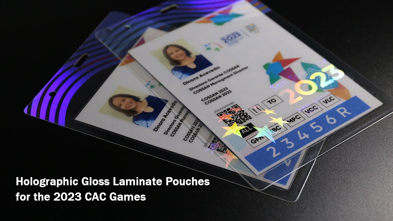 Holographic Gloss Laminate Pouches for the 2023 CAC Games