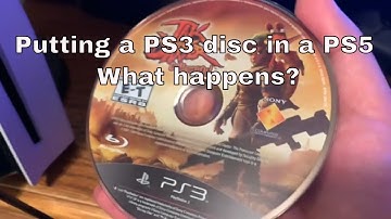 What happens when you put a PS3 disc in a PS5?