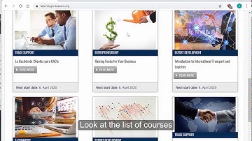 How to register to an SME Trade Academy online course