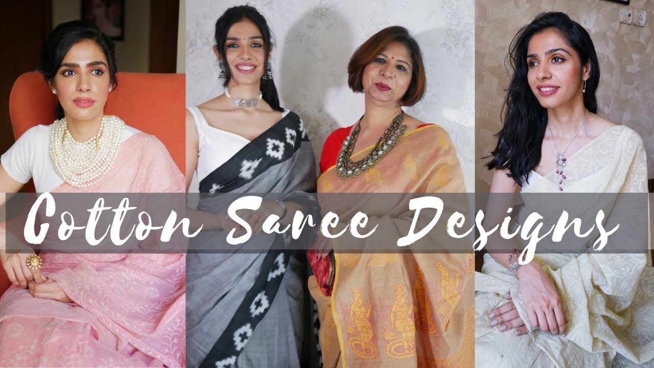 Mom's Cotton Saree Collection | Saree Collection Part 2 - YouTube