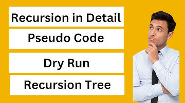 Lecture 1(A): Recursion concept in Detail | Dry Run | Recursion tree  | #DSAinPython