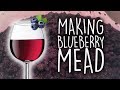 Mead melomel with 20 pounds of blueberries! How-to on making mead at home | Brewin' the Most