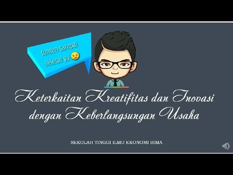 Video: Mengapa kreativitas dan inovasi penting untuk kewirausahaan?