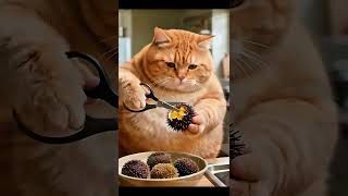 The $100,000 Gourmet Cat Meal Experience #ai #cat #orange #shorts The $100,000 Gourmet Cat Meal Experience #ai #cat #orange #shorts