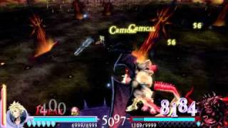 Dissidia - Cloud(no equip) VS Inward Chaos(Lv110)
