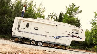 An Old Fifth Wheel Trailer