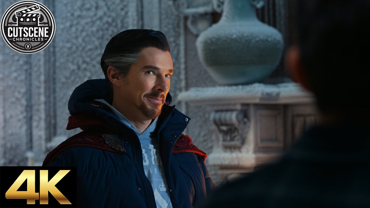 [4K UHD IMAX] Spidey Meets Strange & Wong in Sanctum CUTSCENE | Spider-Man No Way Home (2021)