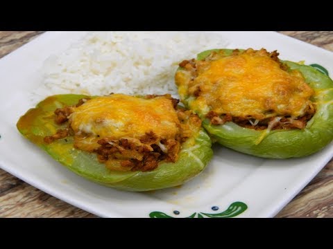 Puerto Rican style Stuffed Chayote Squash