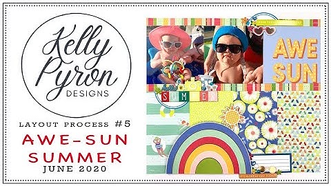 AweSun Summer - Scrapbook Process Video #5: Using 6X6 Paper Pad Sketch by Allison Davis