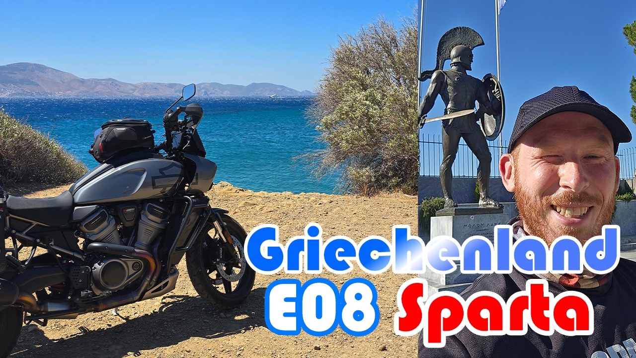 E08 Griechenland Motorradreise, Skigebiete im Badeparadies und Kanal von Korinth