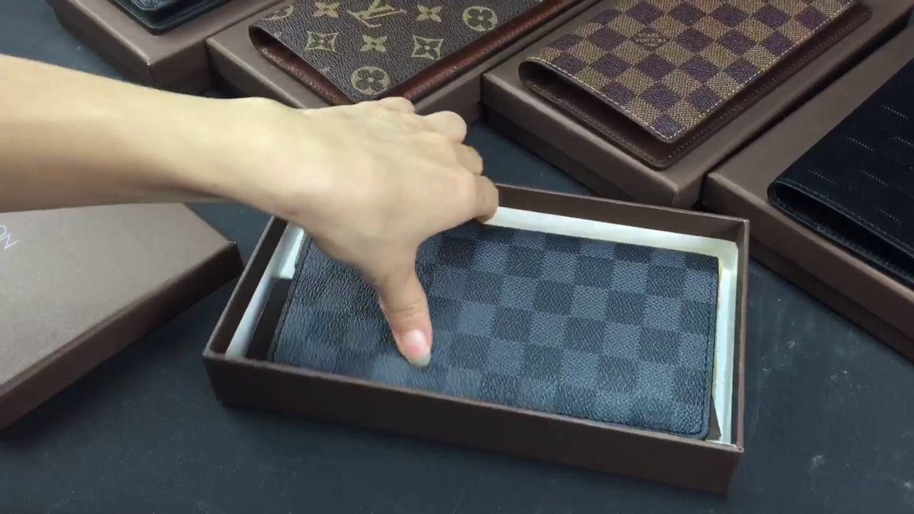 louis vuitton brazza wallet real leather genunie - YouTube