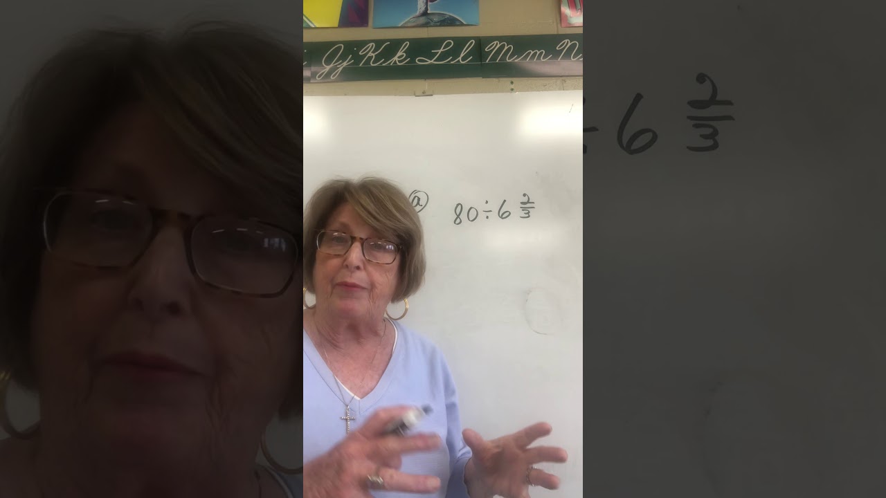 Dividing a fraction by a mixed number - YouTube