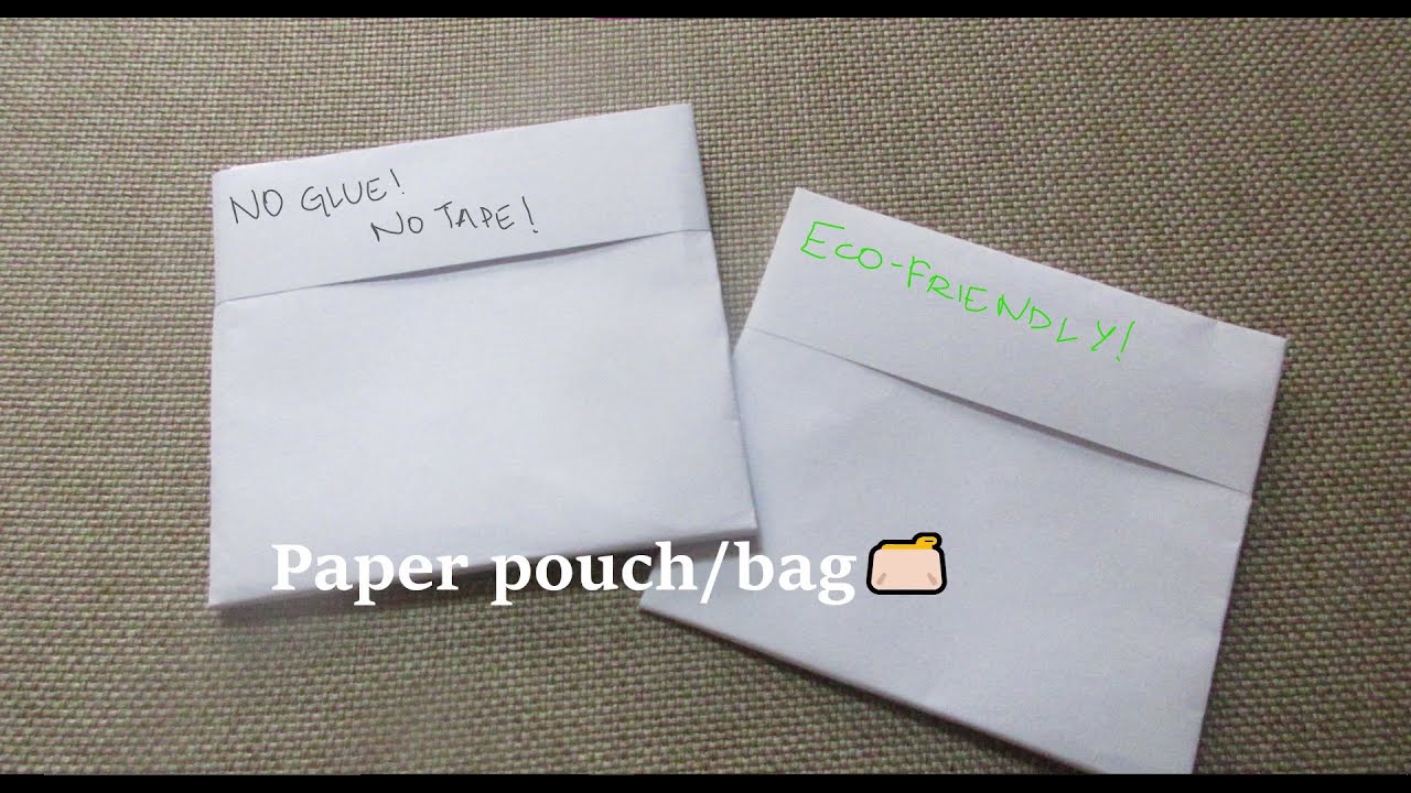 Origami Paper Handbag Shape Envelope 🎀 [Without Glue Tape]