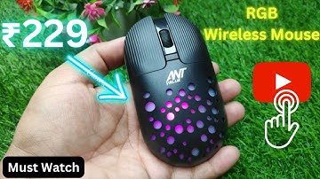 Ant Value Wireless Mouse || Wireless Mouse || RGB Mouse