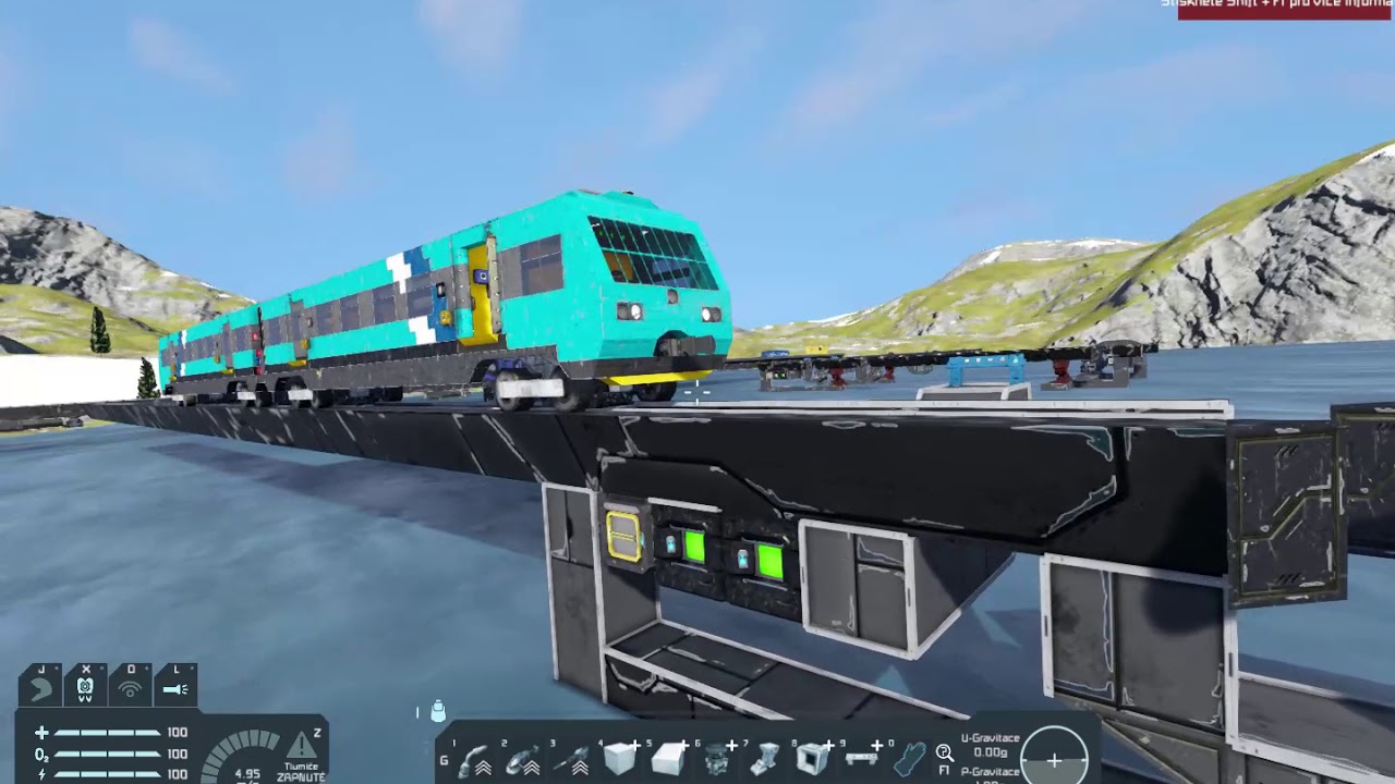 Space Engineers Rail 2020 Rail switch stabilization YouTube