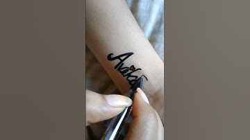 Avika name tattoo #shorts #viral #trending #youtubeshorts
