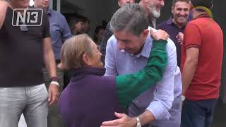 Visita de Jorge Fernandez en La Toma.