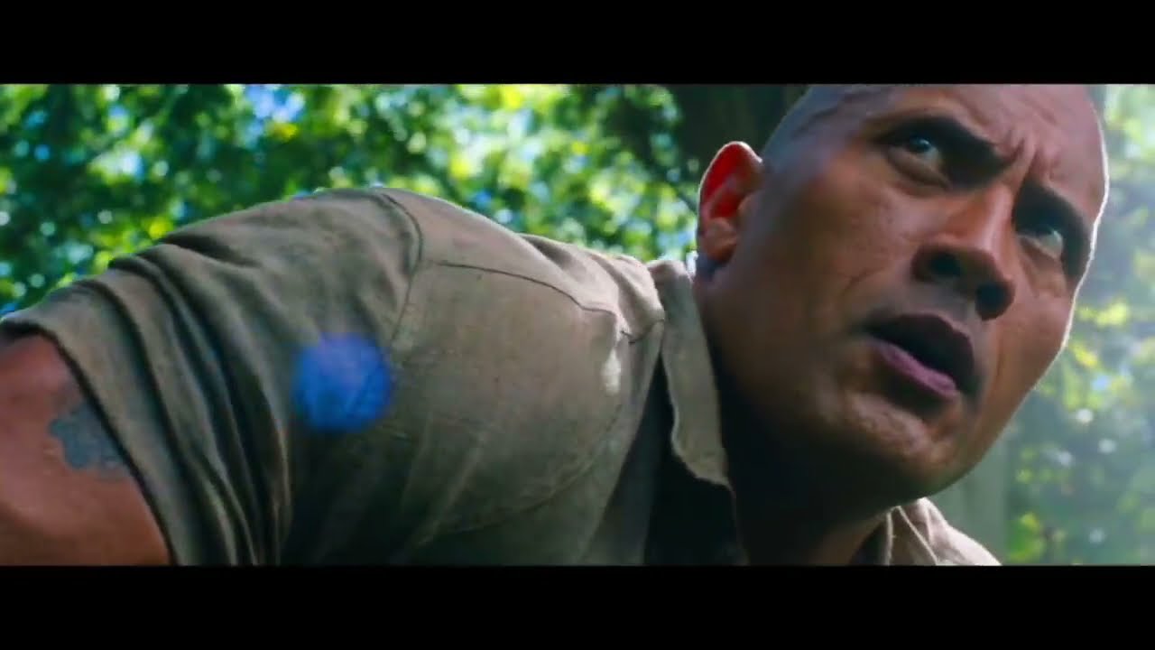 The Rock Eyebrow Raise Jumanji Entrance GIF