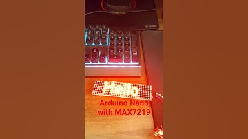 Arduino Nano with MAX7219 LED Matrix