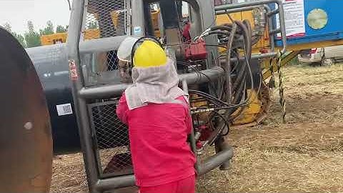 48in Pipe Facing Machine Working For Nangan Pipeline Project