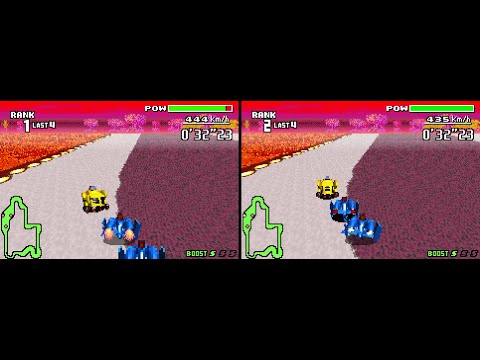 F-Zero: Maximum Velocity Game Boy Advance 2 player VS races 60fps