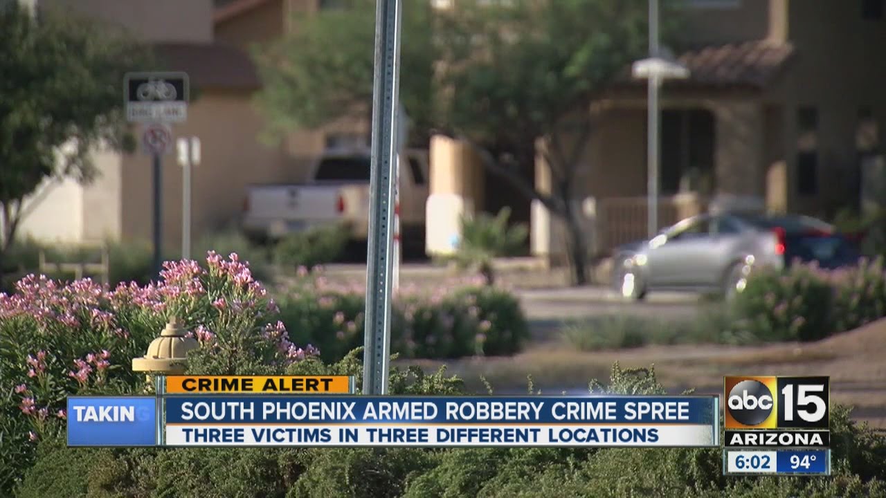 South Phoenix armed robbery crime spree - YouTube