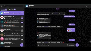 Telegram WeatherBot with Firebase