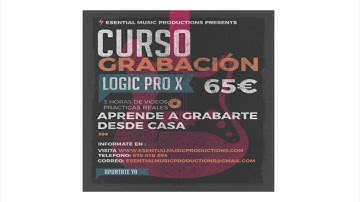 Curso grabación Profesional en Logic Pro X
