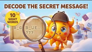 Learn 10 Sight Words for Kids: Decode the Big Blue Giant's Secret Message! ☀️