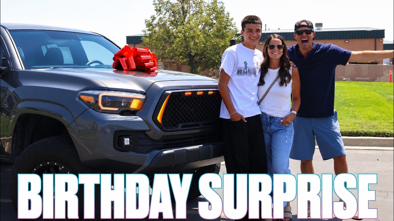 16TH BIRTHDAY SURPRISE | GETTING HIS DRIVERS LICENSE AND DRIVING ALONE FOR THE FIRST TIME