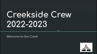Creekside Info Night 4 6 22