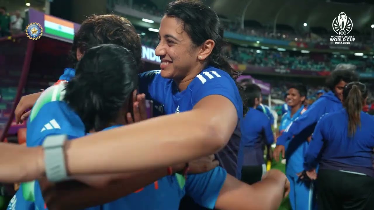 Team India’s Roar! 💙 Jemimah Rodrigues Leads India To The Final 🔥#INDvAUS #WomenInBlue #CWC25 