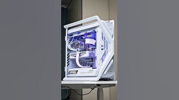 All-White ROG GAMING SETUP For 2025! RTX 5090D + AMD Ryzen 7 9800X3D👑#gamingpc #pcbuild #rtx #amd