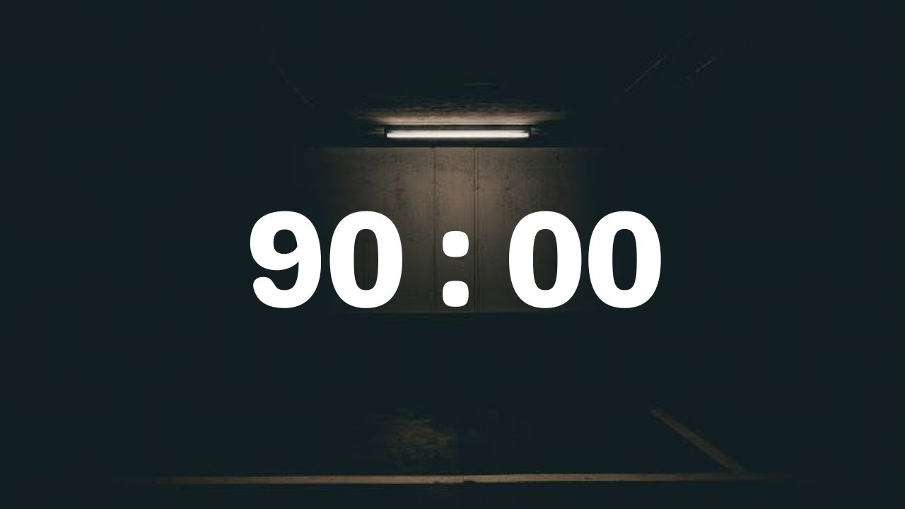 90 MINUTES timer with alarm - YouTube