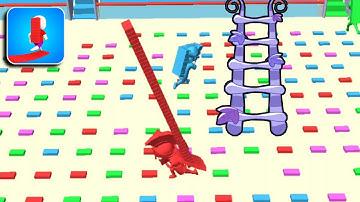 Bridge Race Max Level - All Levels Gameplay (iOS & Android) Walkthrough Part 11