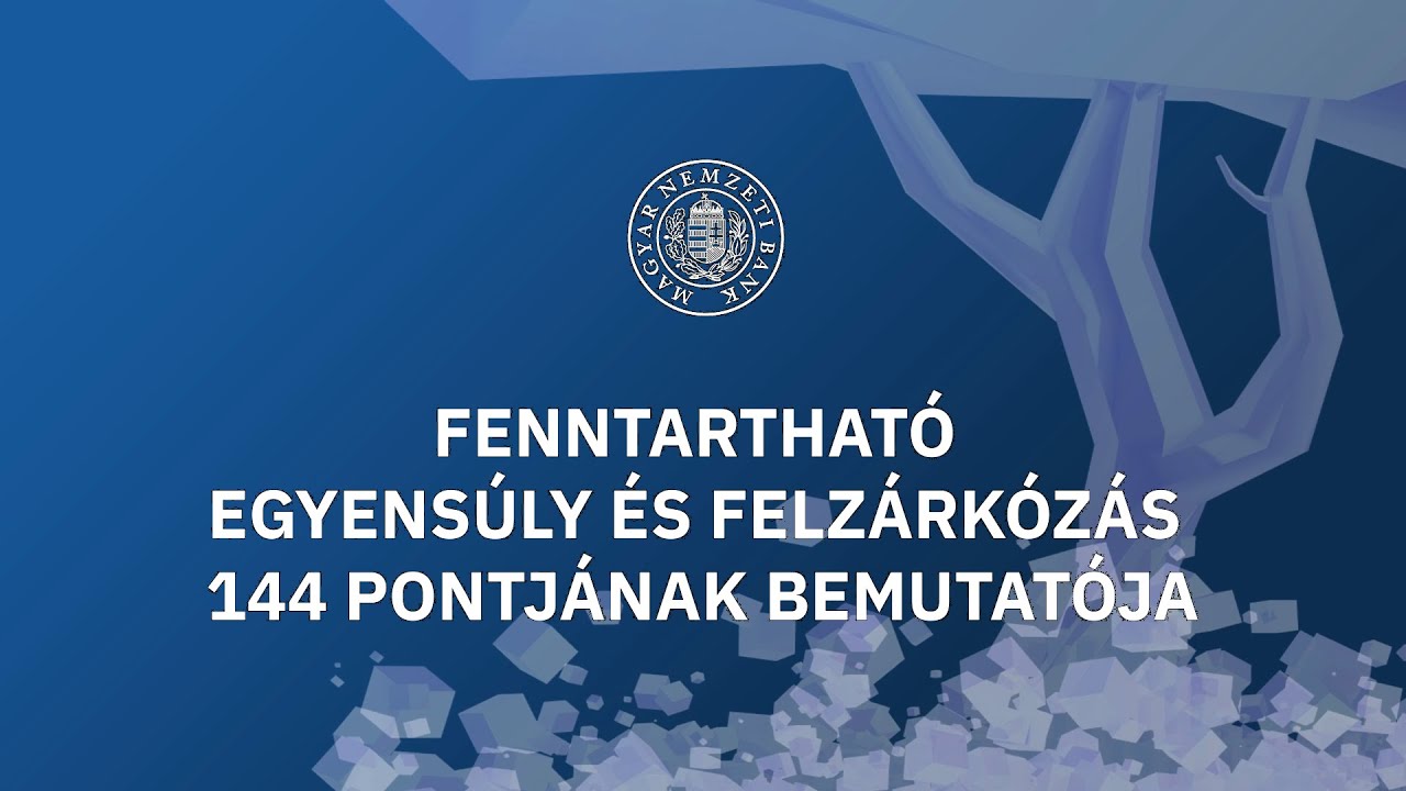 Fenntartható egyensúly és felzárkózás 144 javaslatának bemutatója | 2022 május 19.