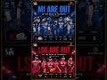 💔 Mumbai Indians &amp; Lucknow Super Giants officially eliminated from the playoff race#mi#lsg#ipl2026
