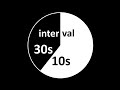 Interval timer 30 seconds  10 seconds rest animated